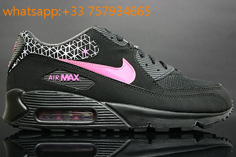 air max 90 homme noir et rose